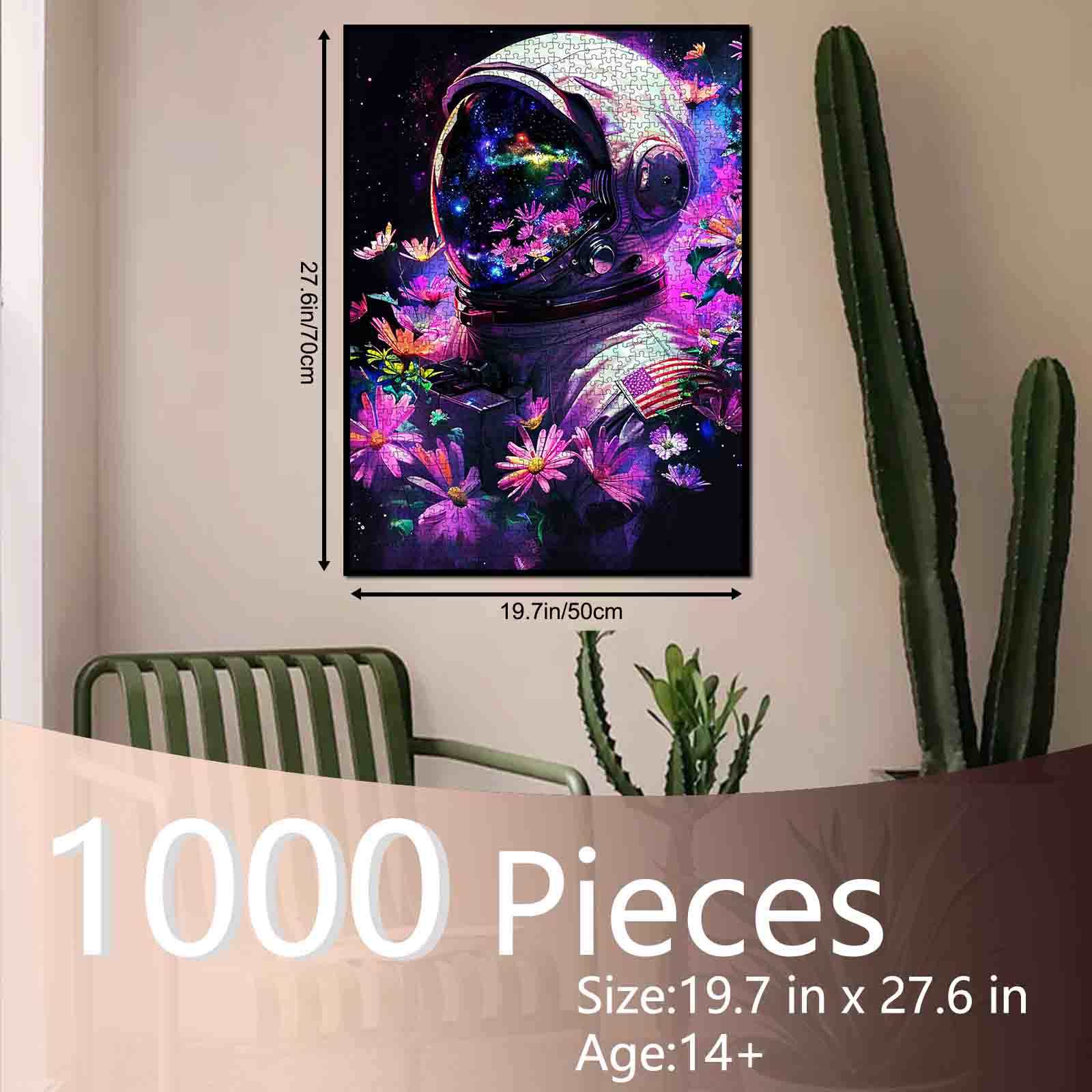 tucocoo-astronaut-among-flowers-puzzle-1000-teile image 5
