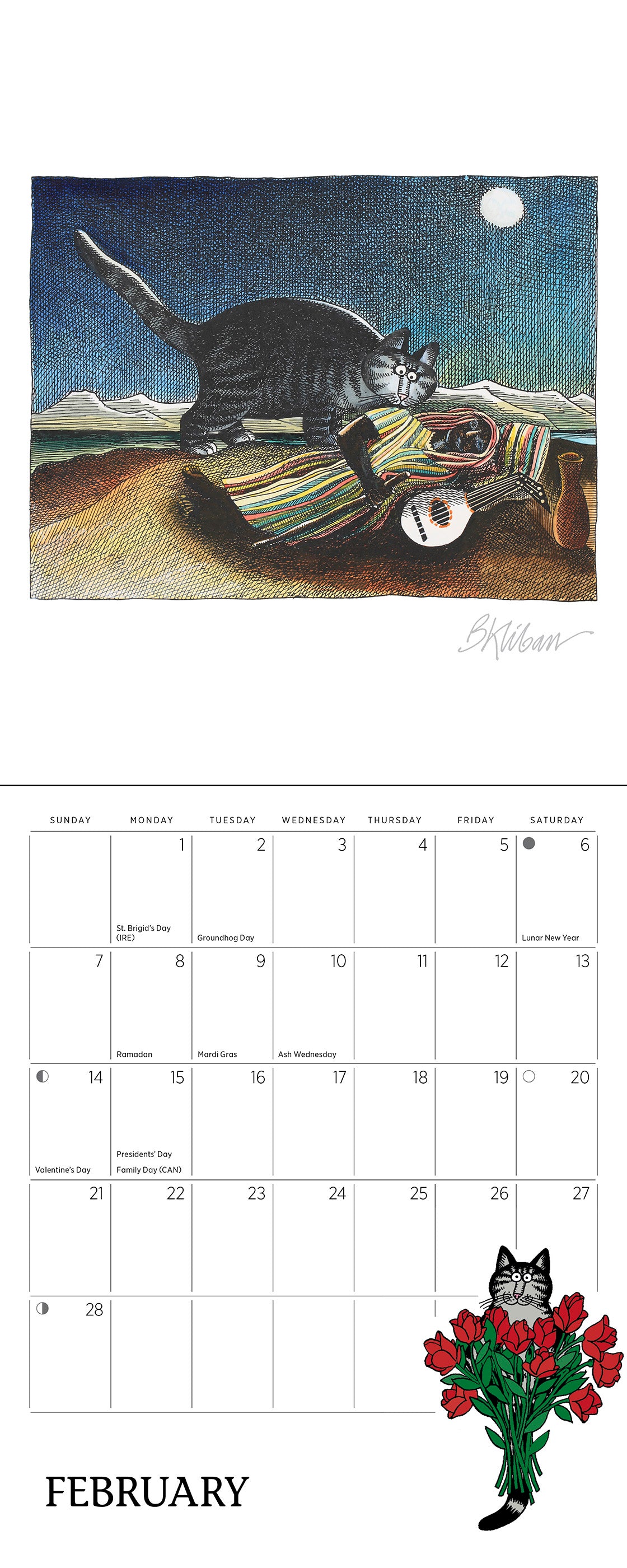 pomegranate-b-kliban-catcalendar-mini-wandkalender-2027 image 4