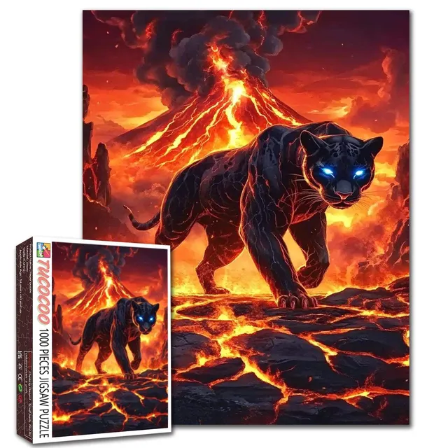 tucocoo-lava-panther-puzzle-1000-teile-panther image 1