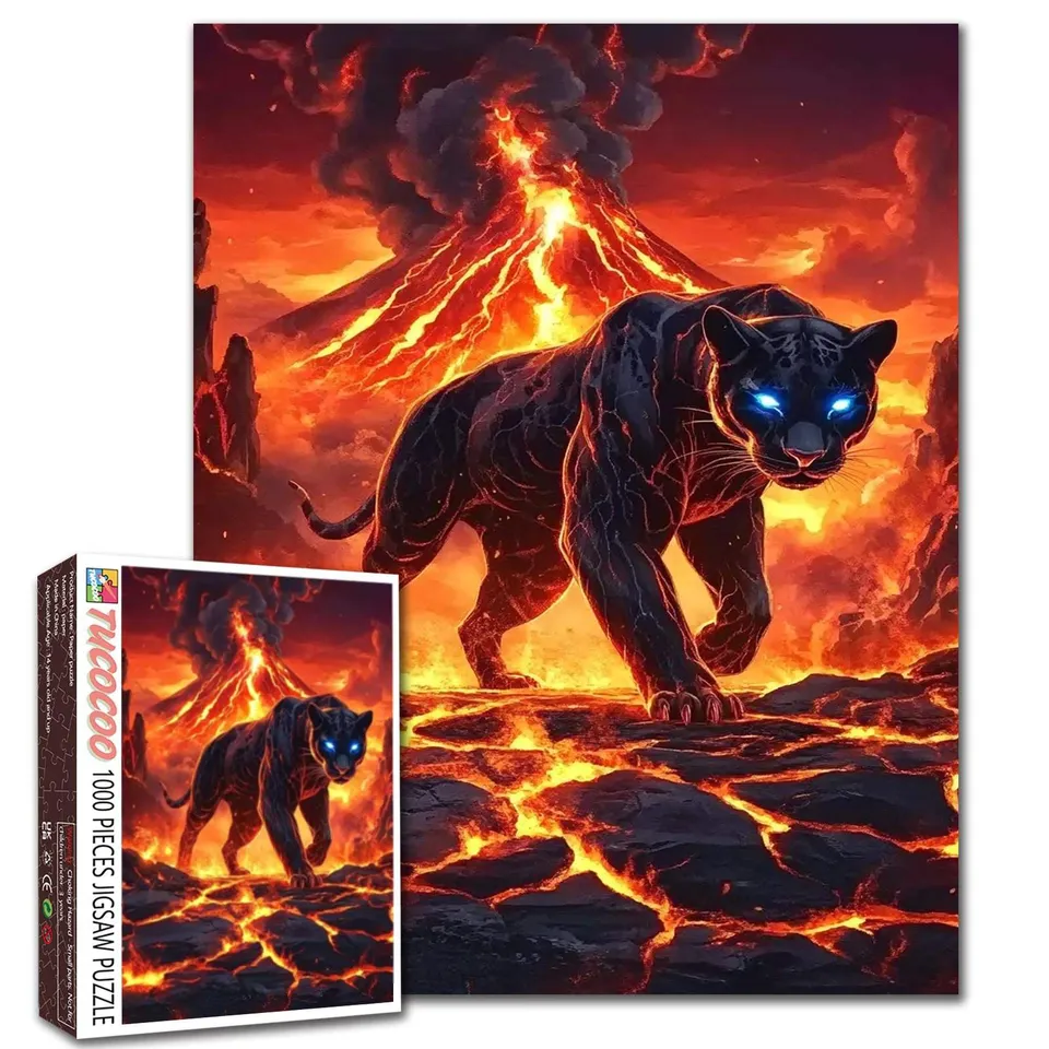 tucocoo-lava-panther-puzzle-1000-teile-panther image 1