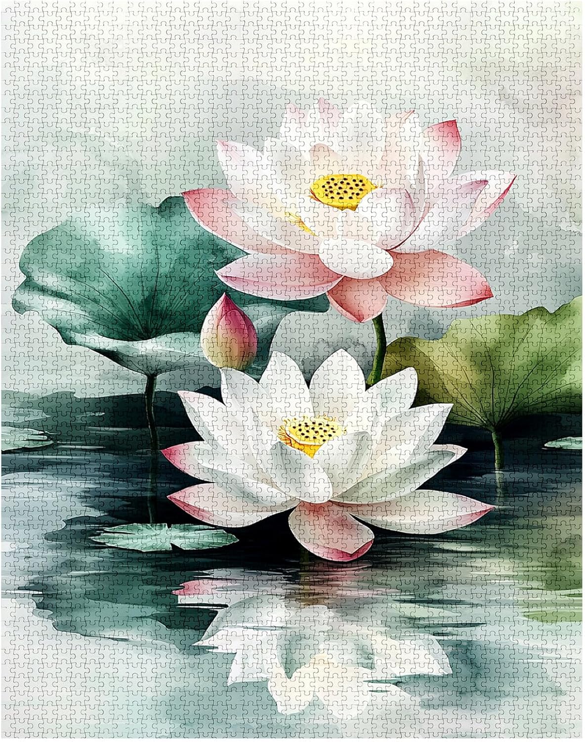 tucocoo-watercolor-lotus-puzzle-1000-teile-blumen image 2