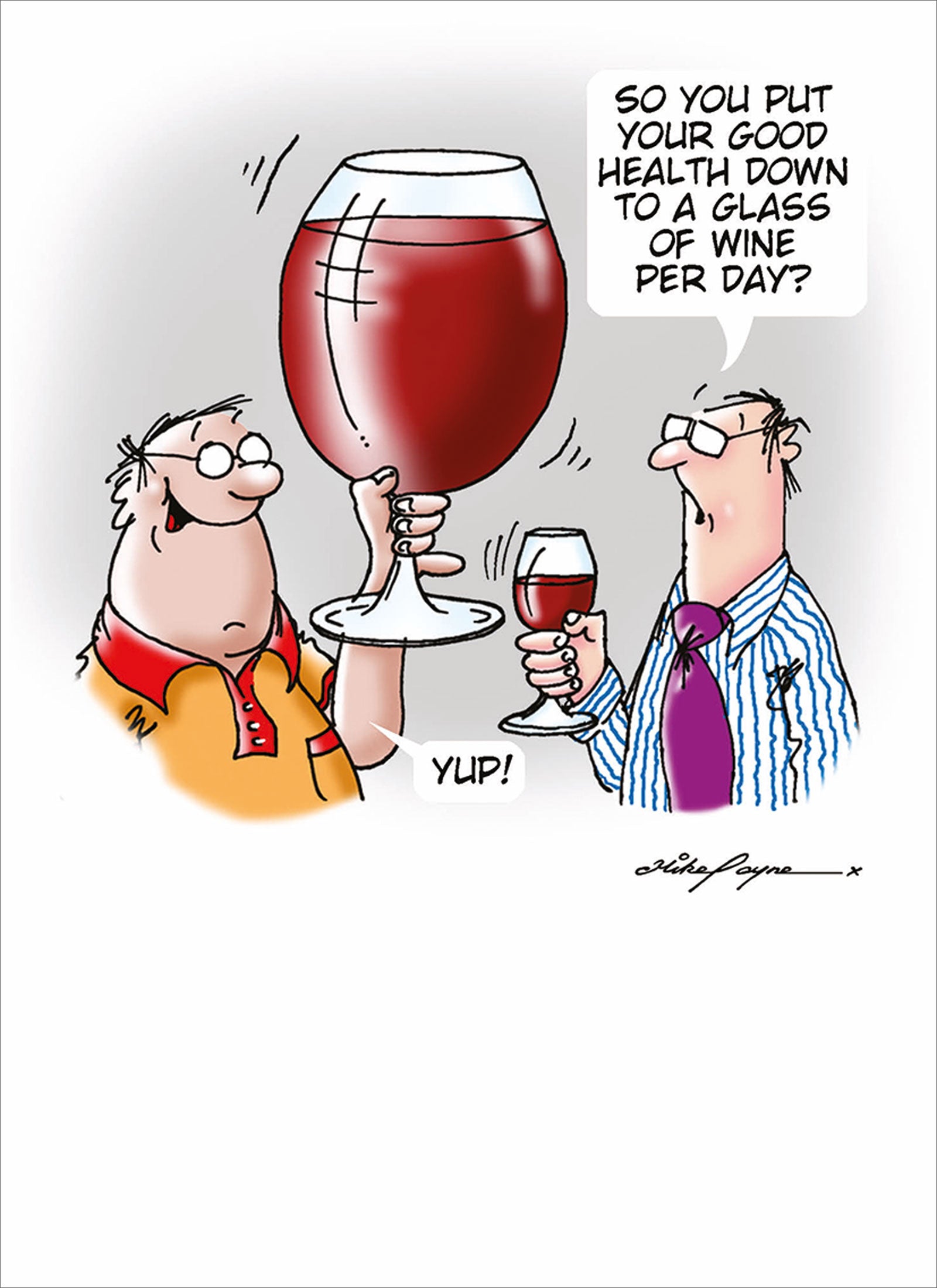 otter-house-wine-buffs-gru-karte-glass-a-day-geburtstag image 1