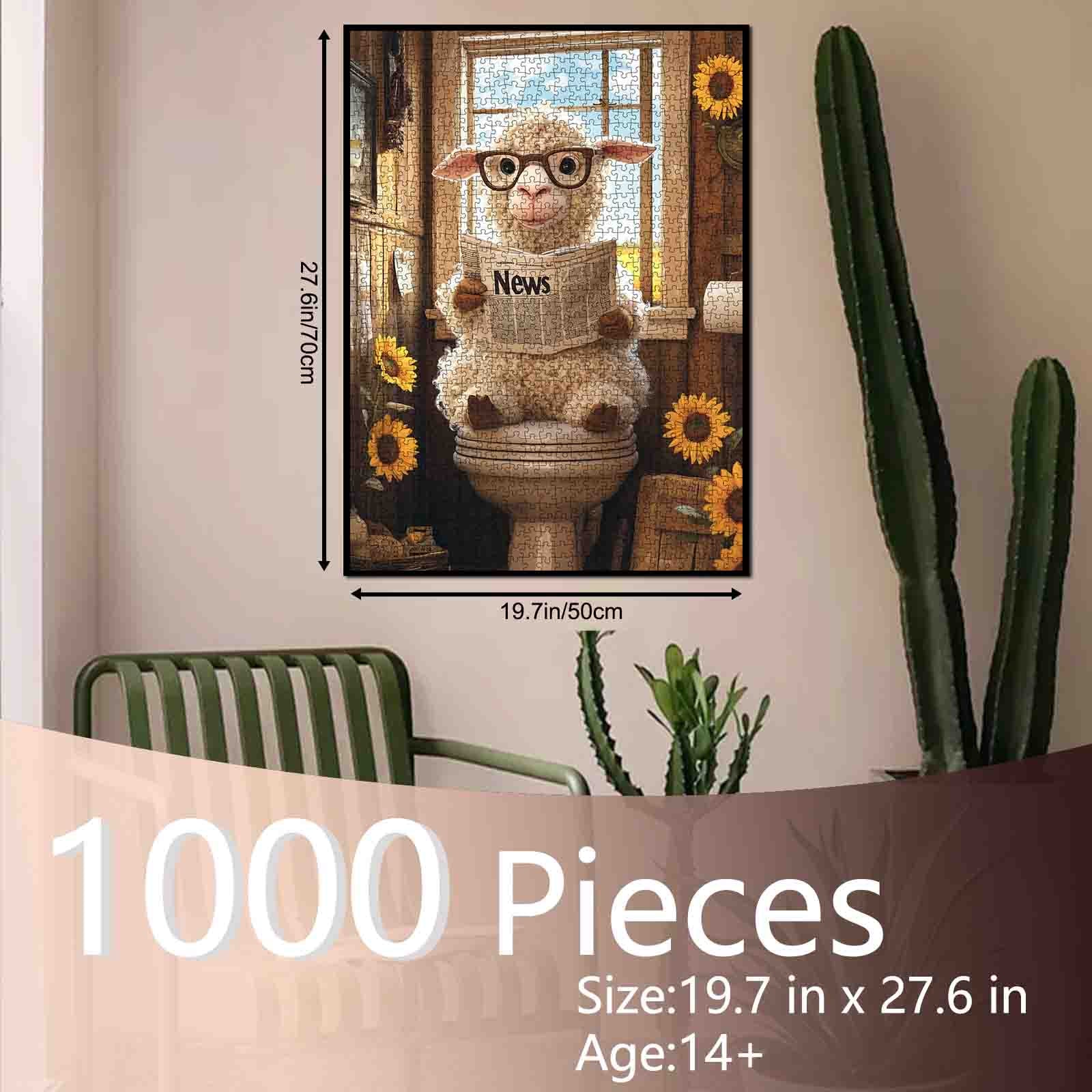 tucocoo-jigsaw-puzzles-schaf-puzzle-1000-teile-badezimmer image 5