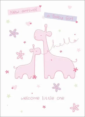 otter-house-babykarte-little-girl-m-dchen-giraffe image 1
