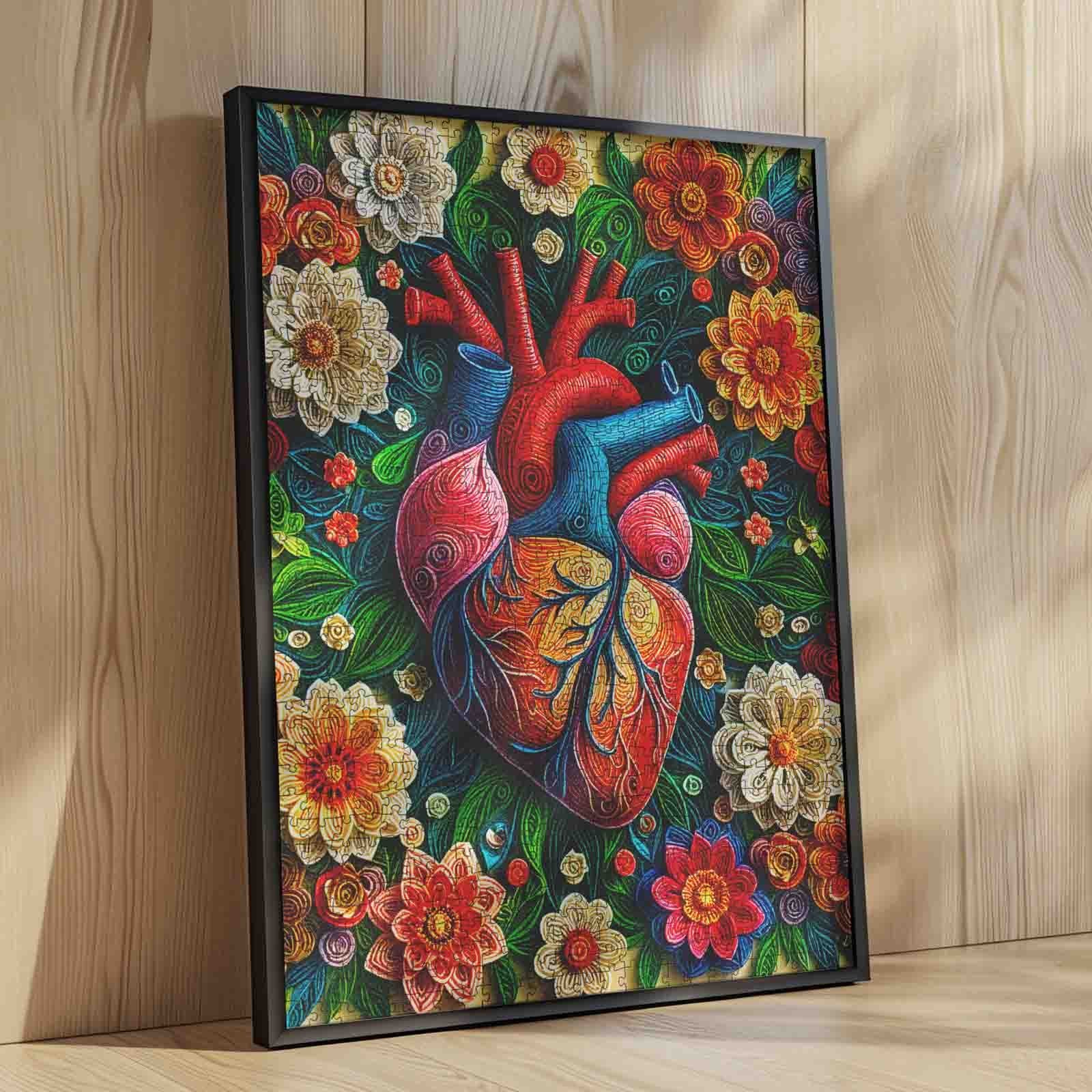 tucocoo-floral-anatomical-heart-puzzle-1000-teile-blumen image 4