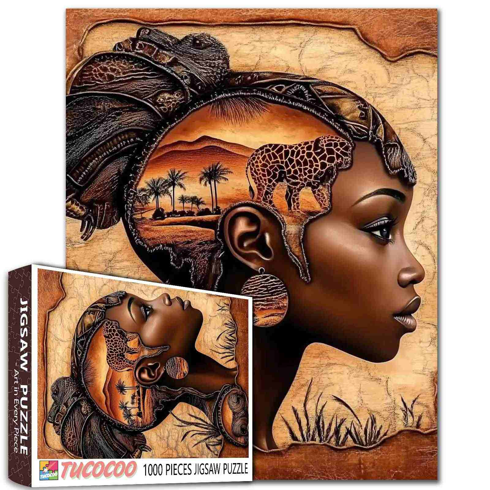 tucocoo-jigsaw-puzzles-puzzle-african-spirit-1000-teile-portrait image 1