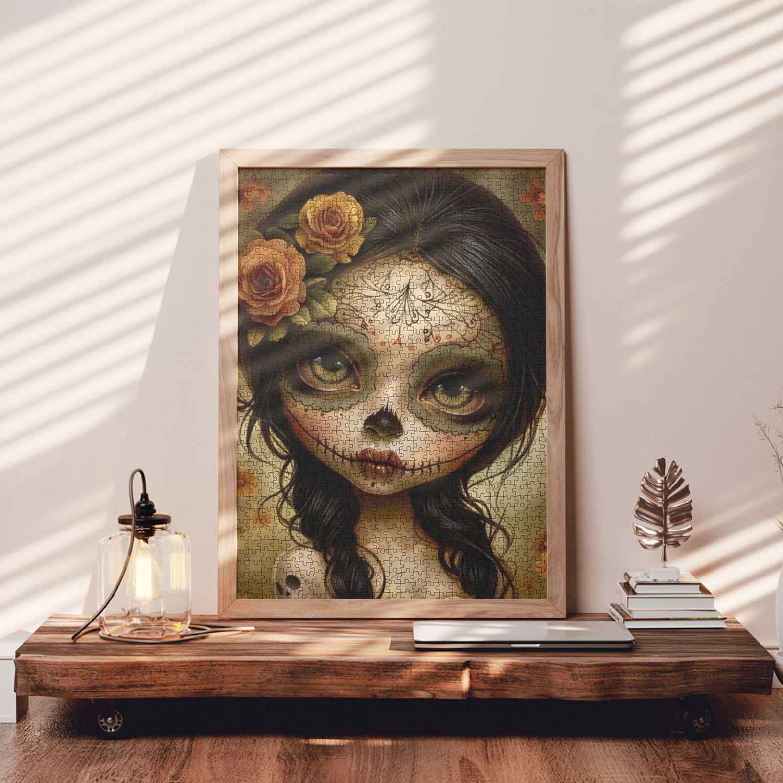 tucocoo-sugar-skull-girl-puzzle-1000-teile-rosen image 3