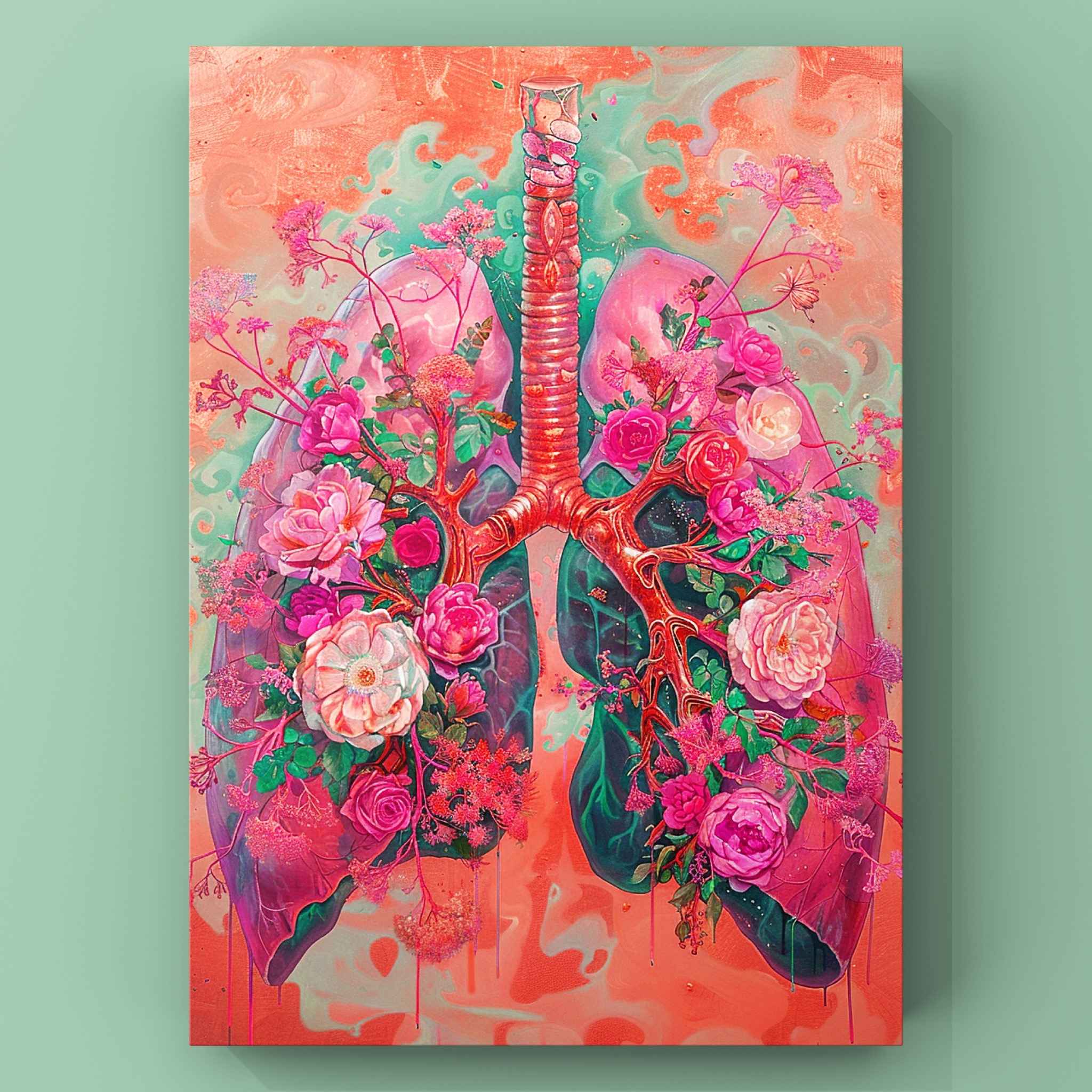 tucocoo-floral-harmony-lungs-leinwandbild-30x40cm-blumen image 2