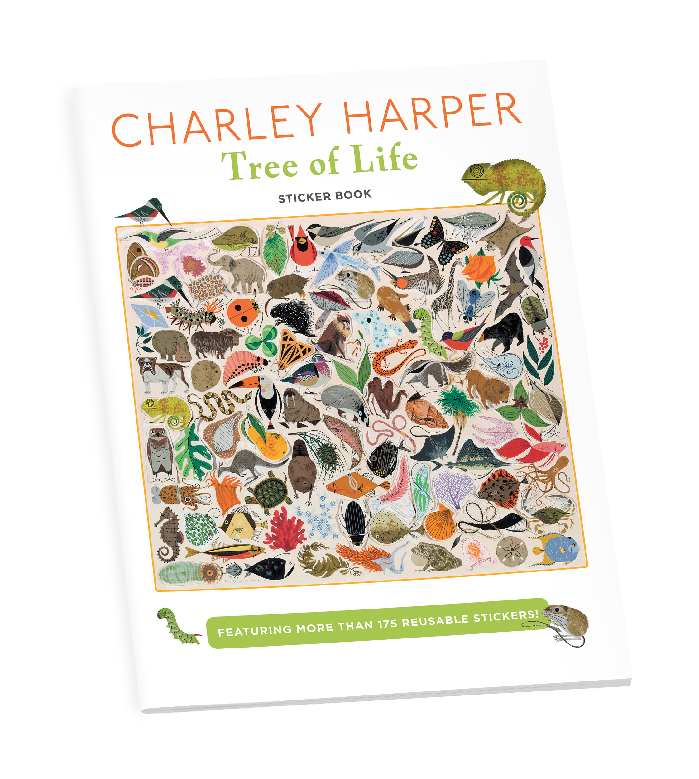 pomegranate-charley-harper-tree-of-life-stickerbuch-tiere image 1