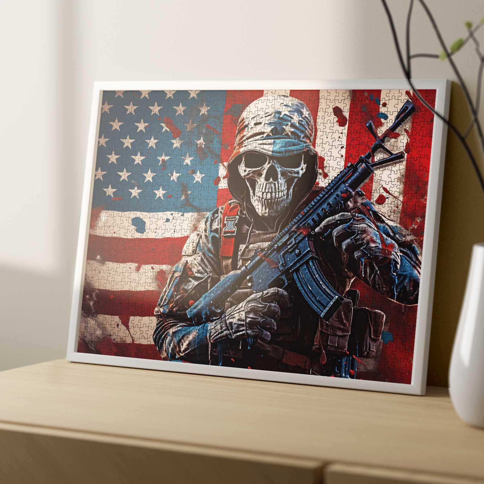tucocoo-patriotic-skull-warrior-puzzle-1000-teile-totenkopf image 4