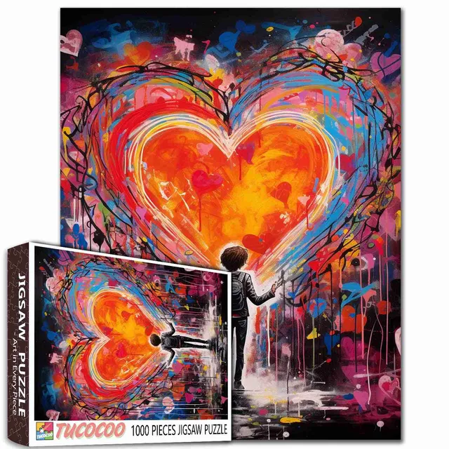 tucocoo-heart-of-colors-puzzle-1000-teile-graffiti-herz image 1