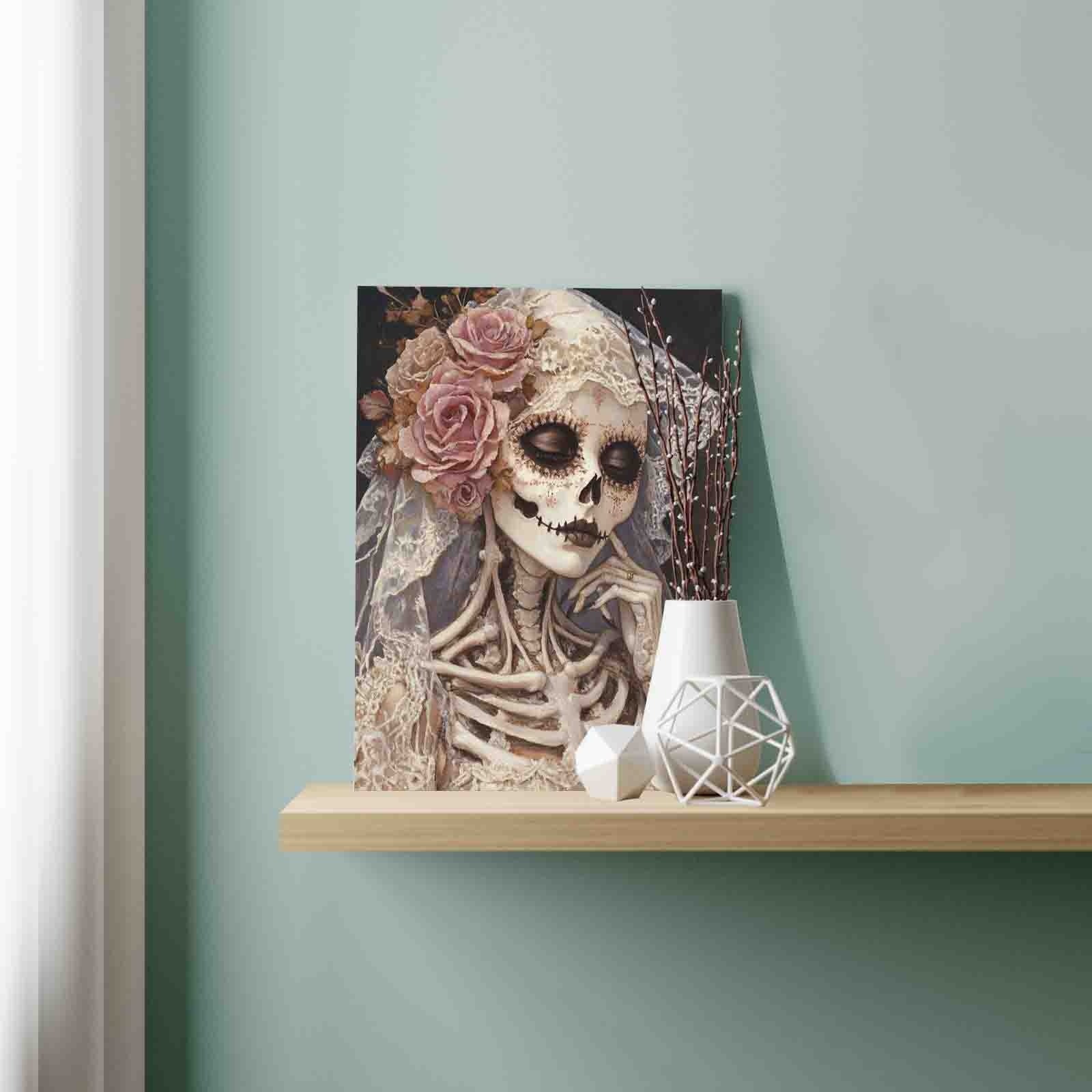 tucocoo-paint-by-numbers-skeleton-bride-malen-nach-zahlen-16x20-ohne-rahmen image 3