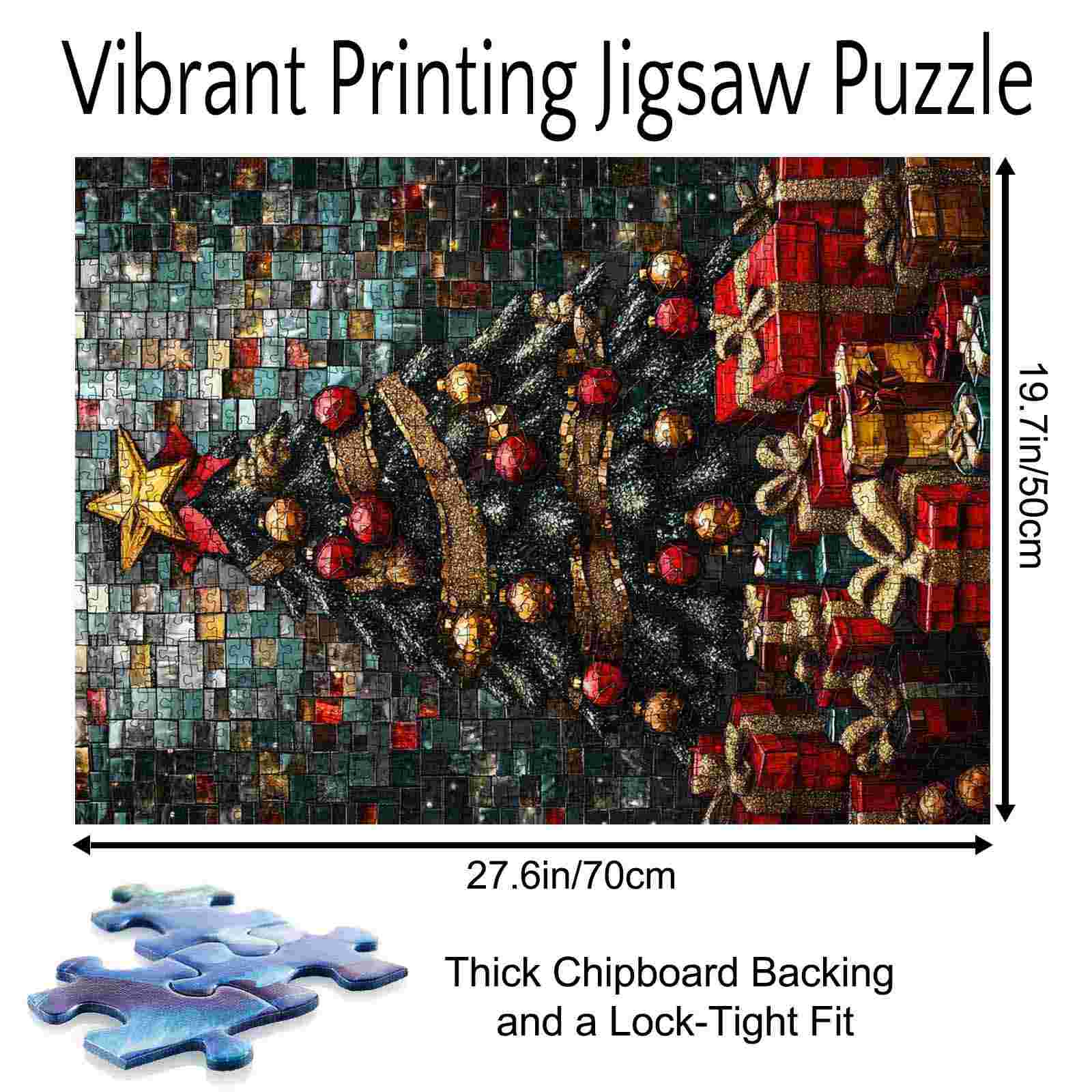 tucocoo-golden-christmas-tree-puzzle-1000-teile-weihnachten image 5