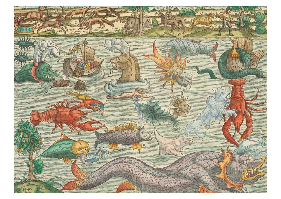 pomegranate-postcards-sea-monsters-postkarte-m-nster image 1
