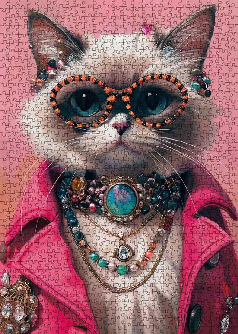 tucocoo-fashionable-cat-puzzle-1000-teile-katze-sonnenbrille image 2