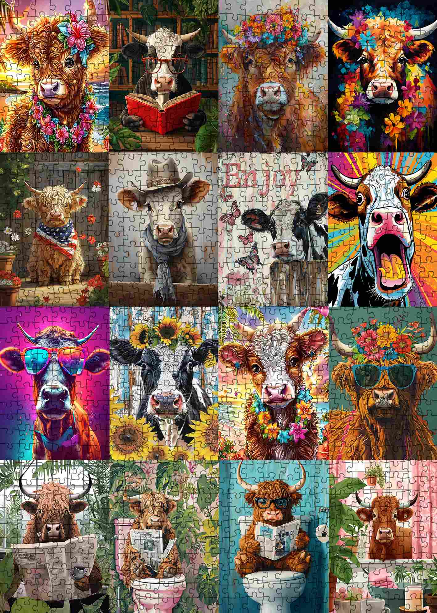 tucocoo-funny-cow-portrait-puzzle-1000-teile-k-he image 2