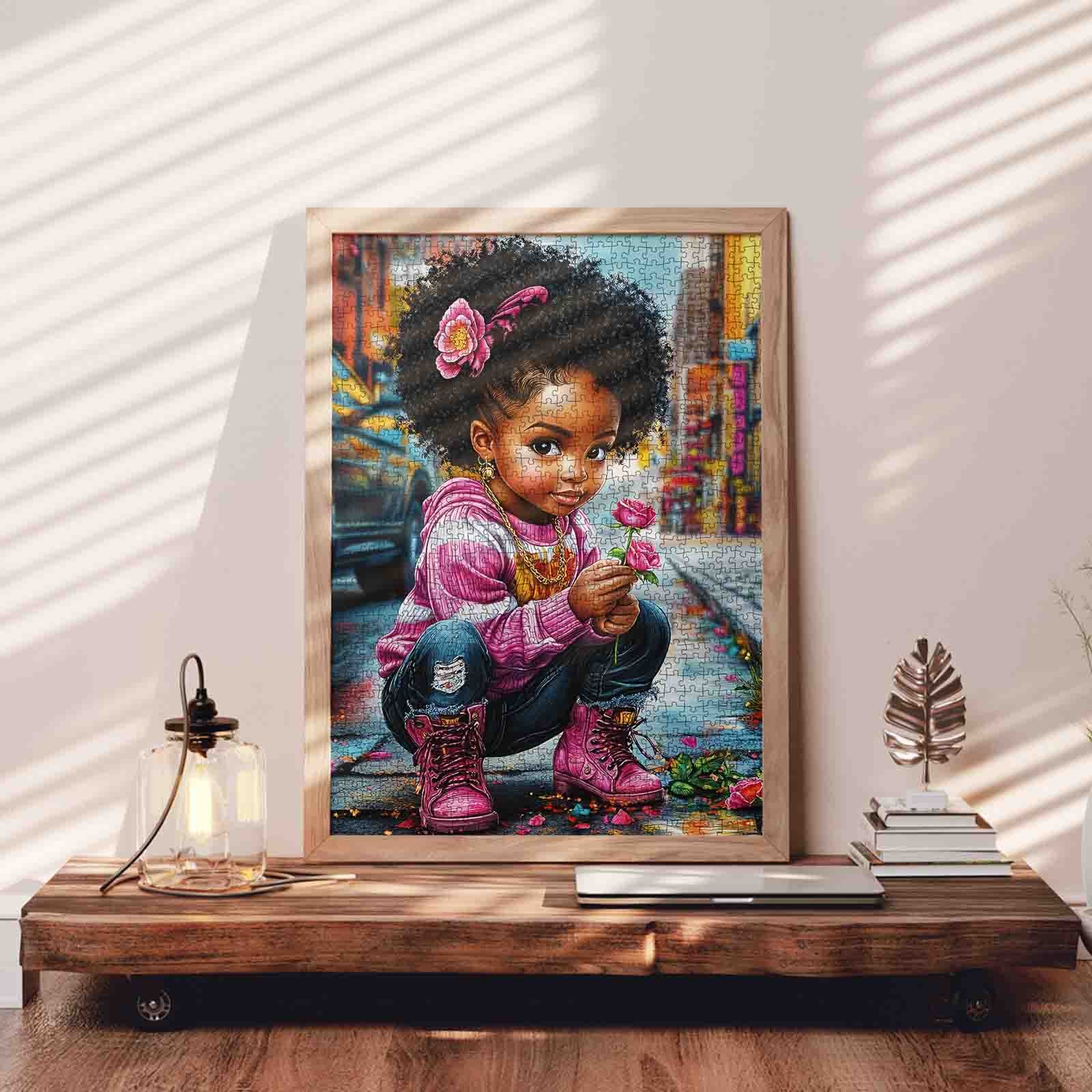 tucocoo-street-style-flower-girl-puzzle-1000-teile-m-dchenmotiv image 3