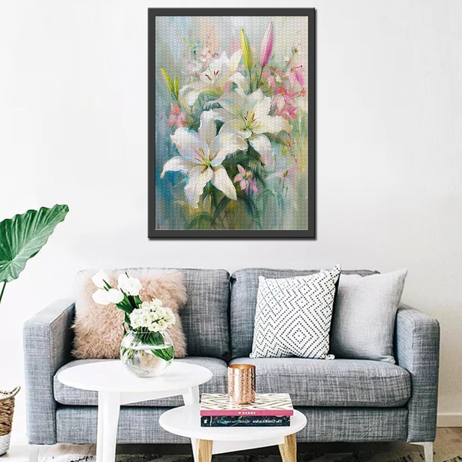 tucocoo-white-lilies-puzzle-1000-teile-blumen-stillleben image 3