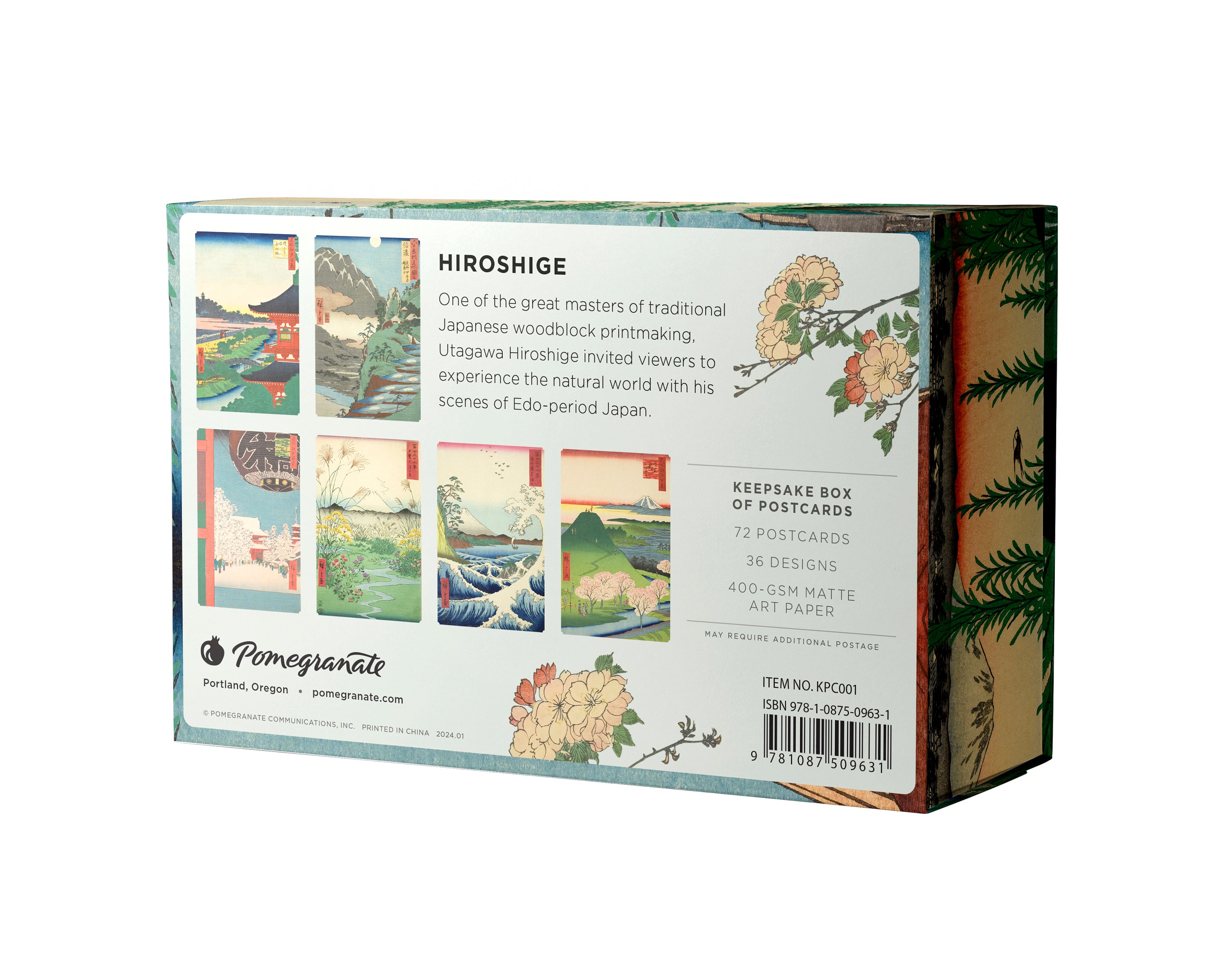 pomegranate-postcards-hiroshige-keepsake-postkarten-24er-box image 7