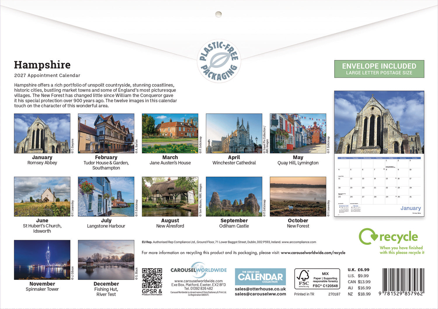otter-house-hampshire-wandkalender-2027-a4-mit-monatsbildern image 2