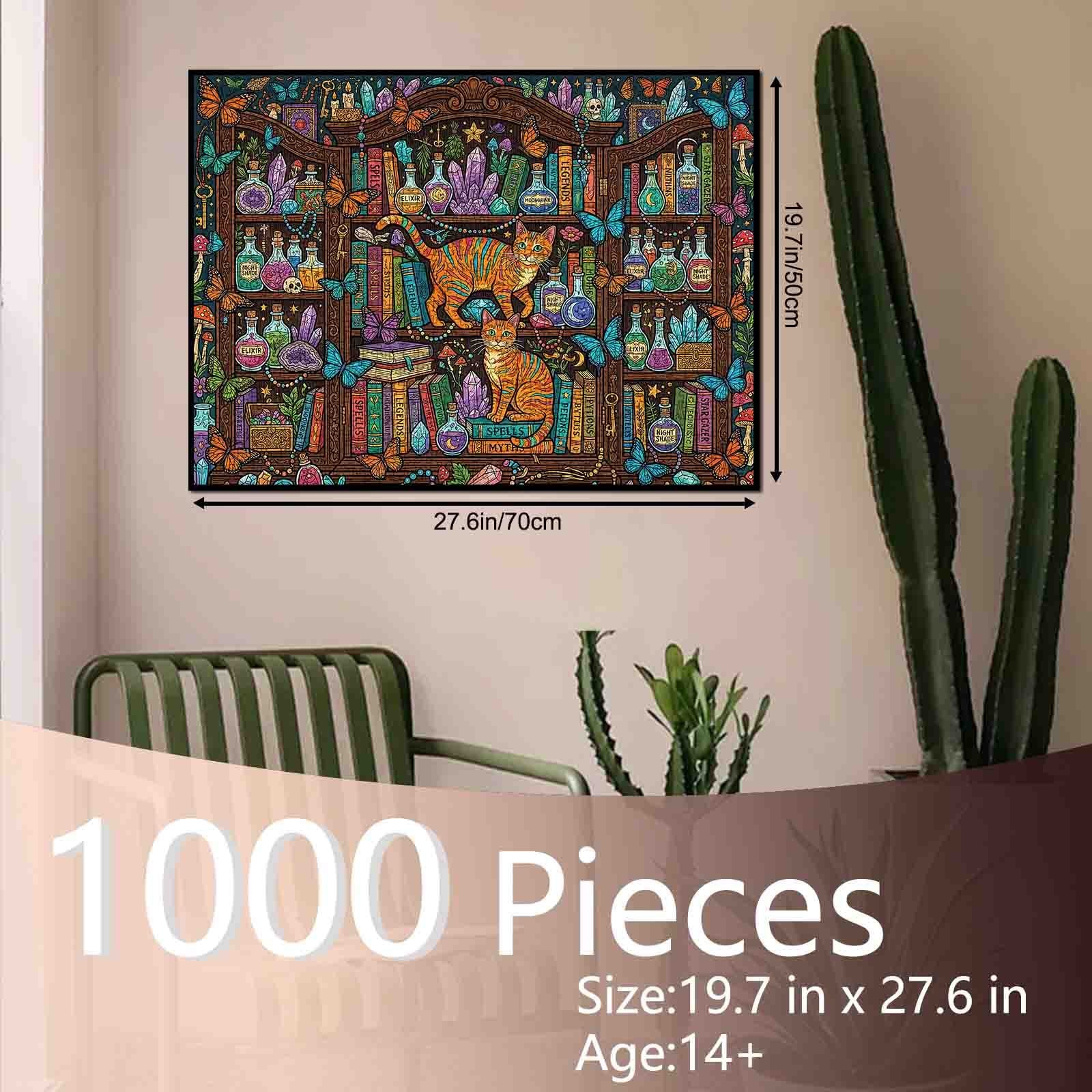 tucocoo-enchanted-cat-apothecary-puzzle-1000-teile-katzenmotiv image 5