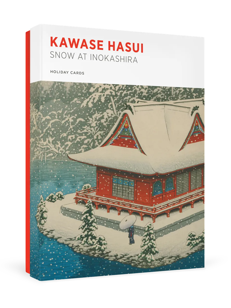 pomegranate-kawase-hasui-snow-at-inokashira-weihnachtskarten-set image 1