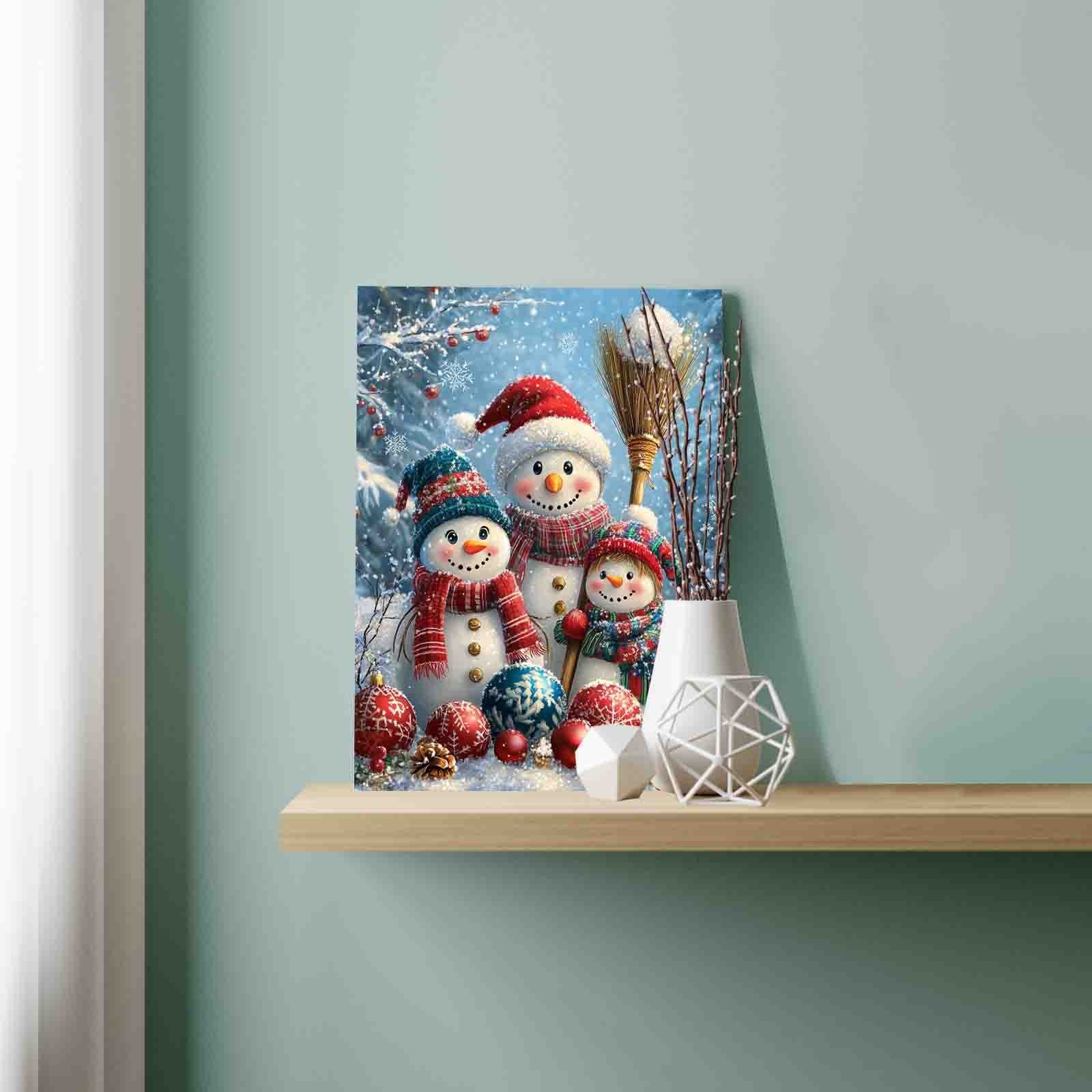 tucocoo-paint-by-numbers-snowman-family-bild-40x50-schneemann image 3