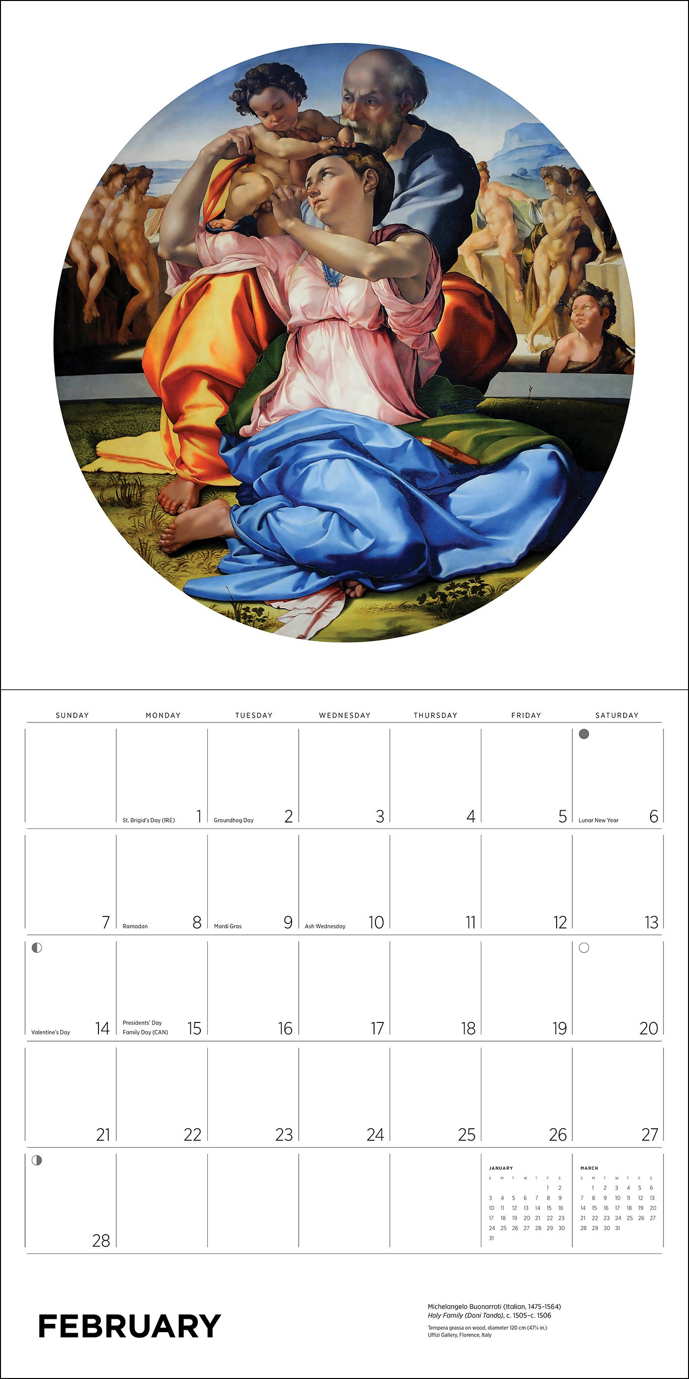 pomegranate-michelangelo-wandkalender-2027-renaissance image 4