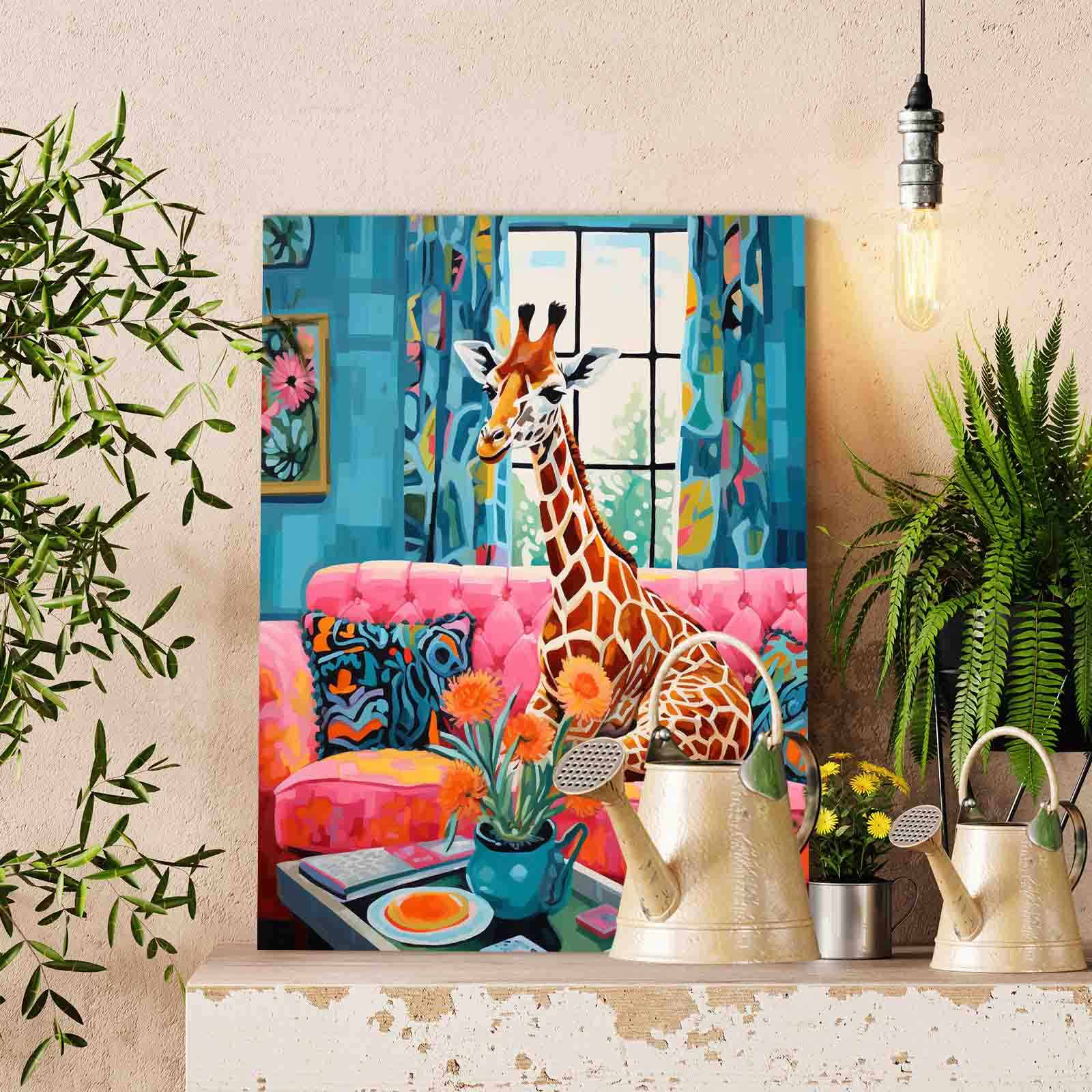tucocoo-giraffe-auf-sofa-malen-nach-zahlen-40x50-cm-ohne-rahmen image 2