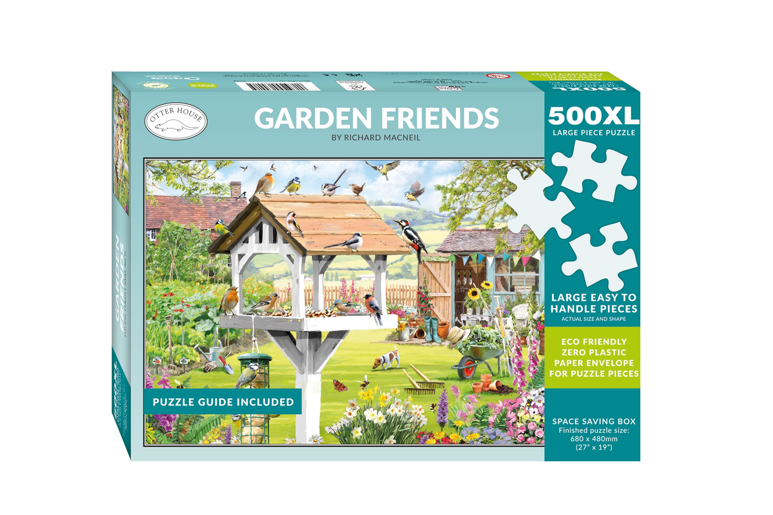 otter-house-garden-friends-puzzle-500-xl-teile-garten image 2