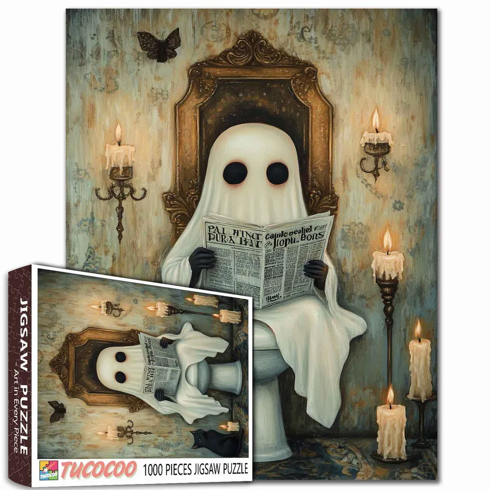 tucocoo-jigsaw-puzzles-puzzle-ghostly-reading-time-1000-teile image 1