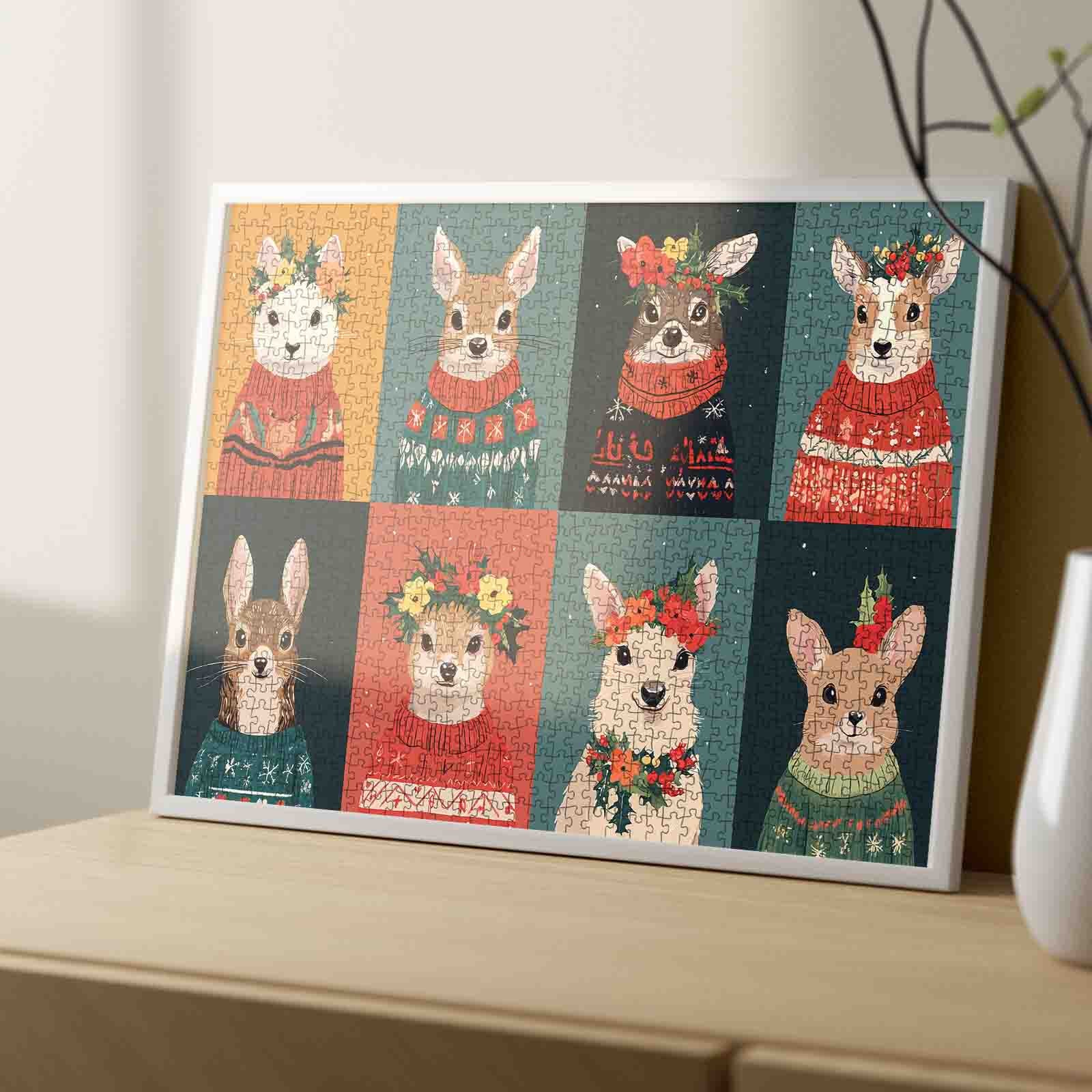 tucocoo-festive-woodland-friends-puzzle-1000-teile-tiere image 4