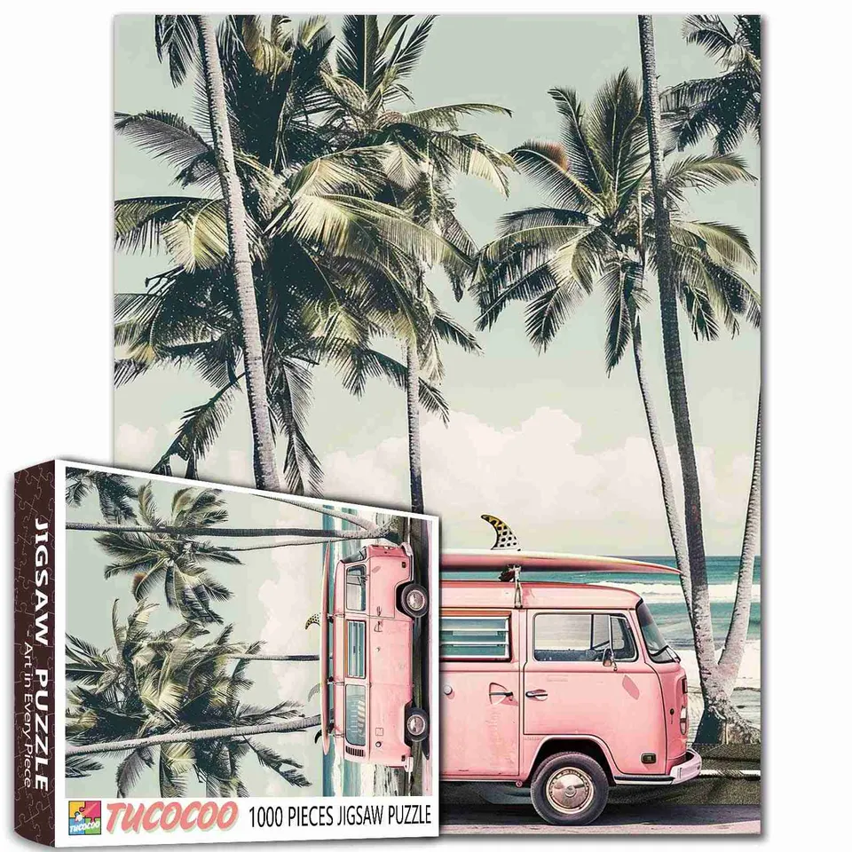 tucocoo-retro-beach-van-puzzle-1000-teile-strand-retro image 1