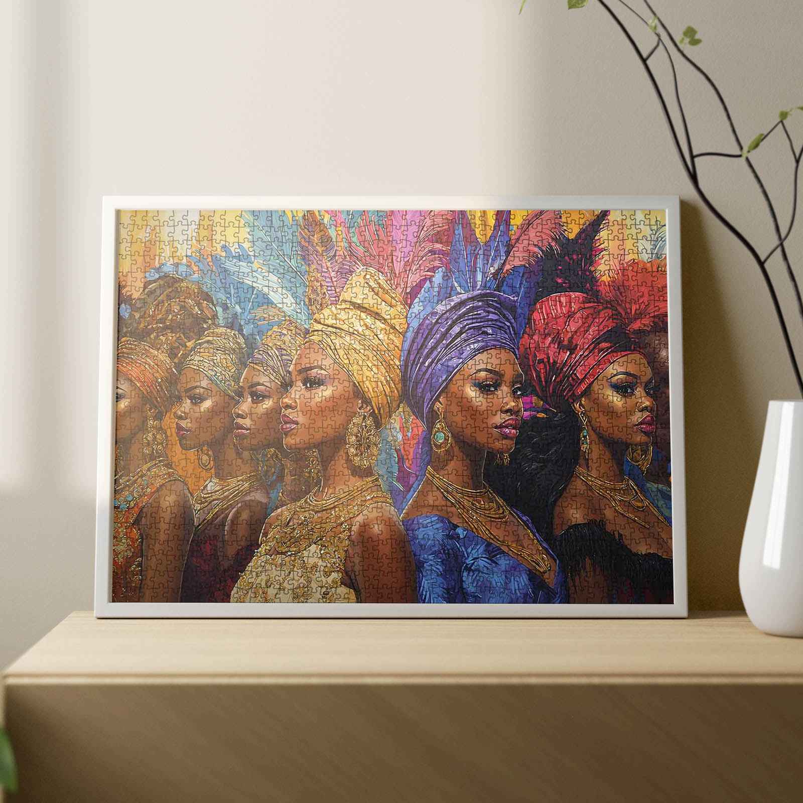 tucocoo-jigsaw-puzzles-elegant-african-women-puzzle-1000-teile image 3