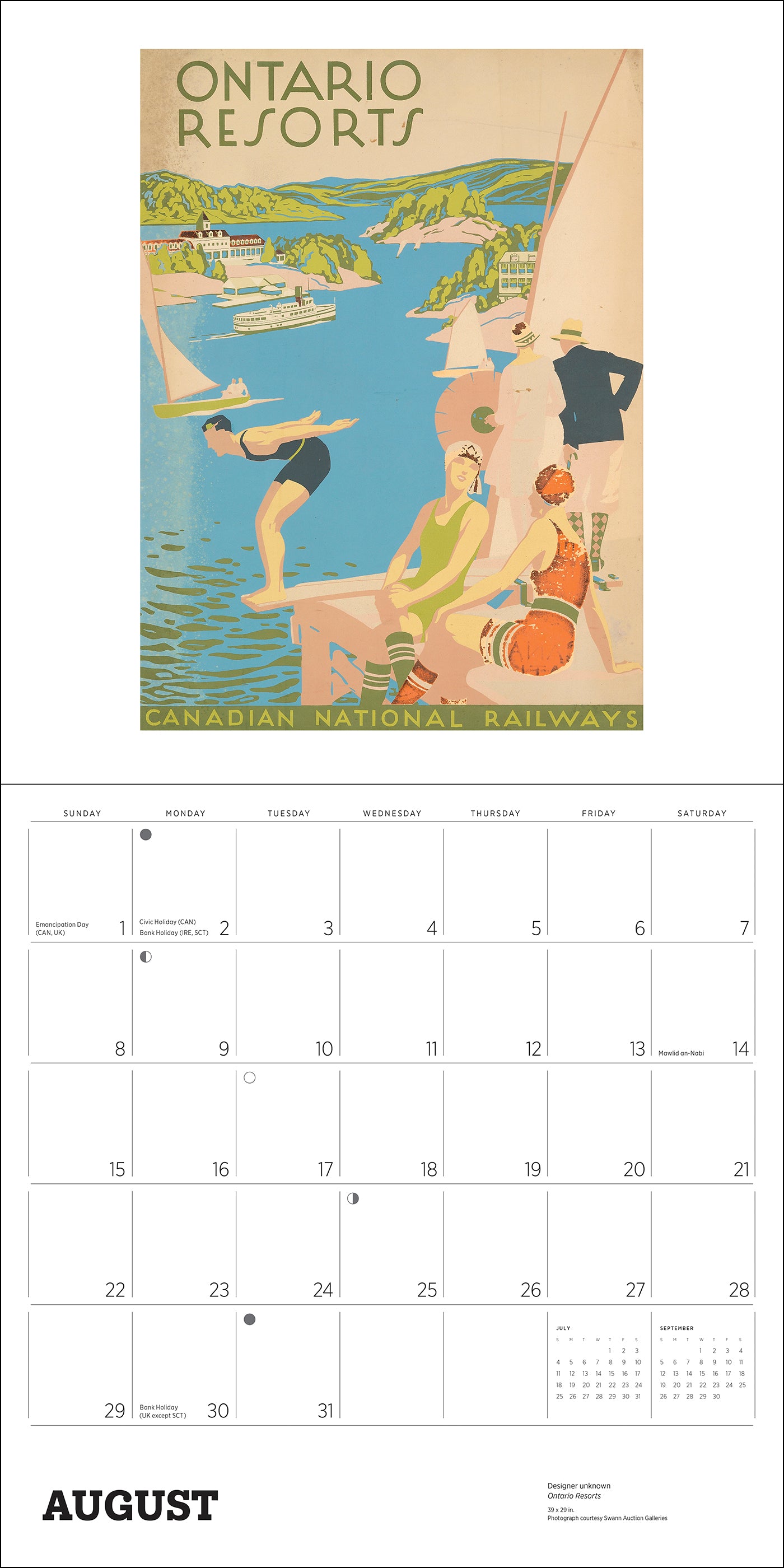 pomegranate-canada-vintage-poster-2027-wandkalender-retro image 2