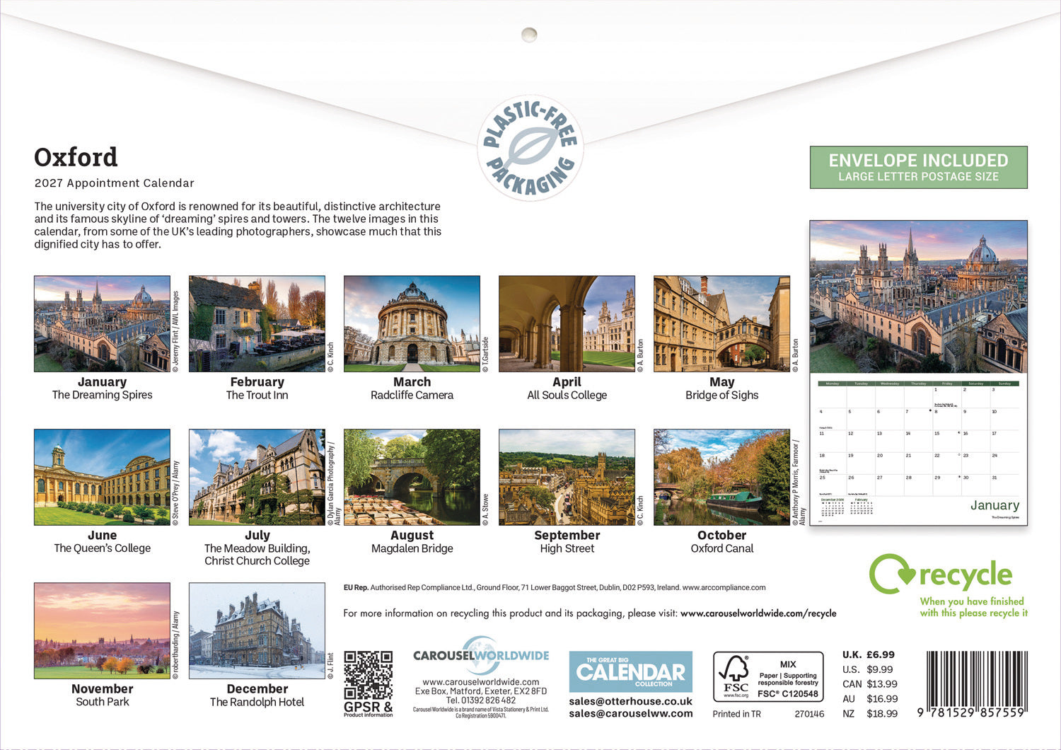 otter-house-oxford-a4-kalender-2027-wandkalender image 2
