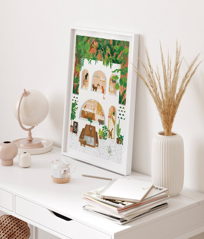 all-the-ways-to-say-cat-s-bar-poster-katzen-caf-aquarell image 2