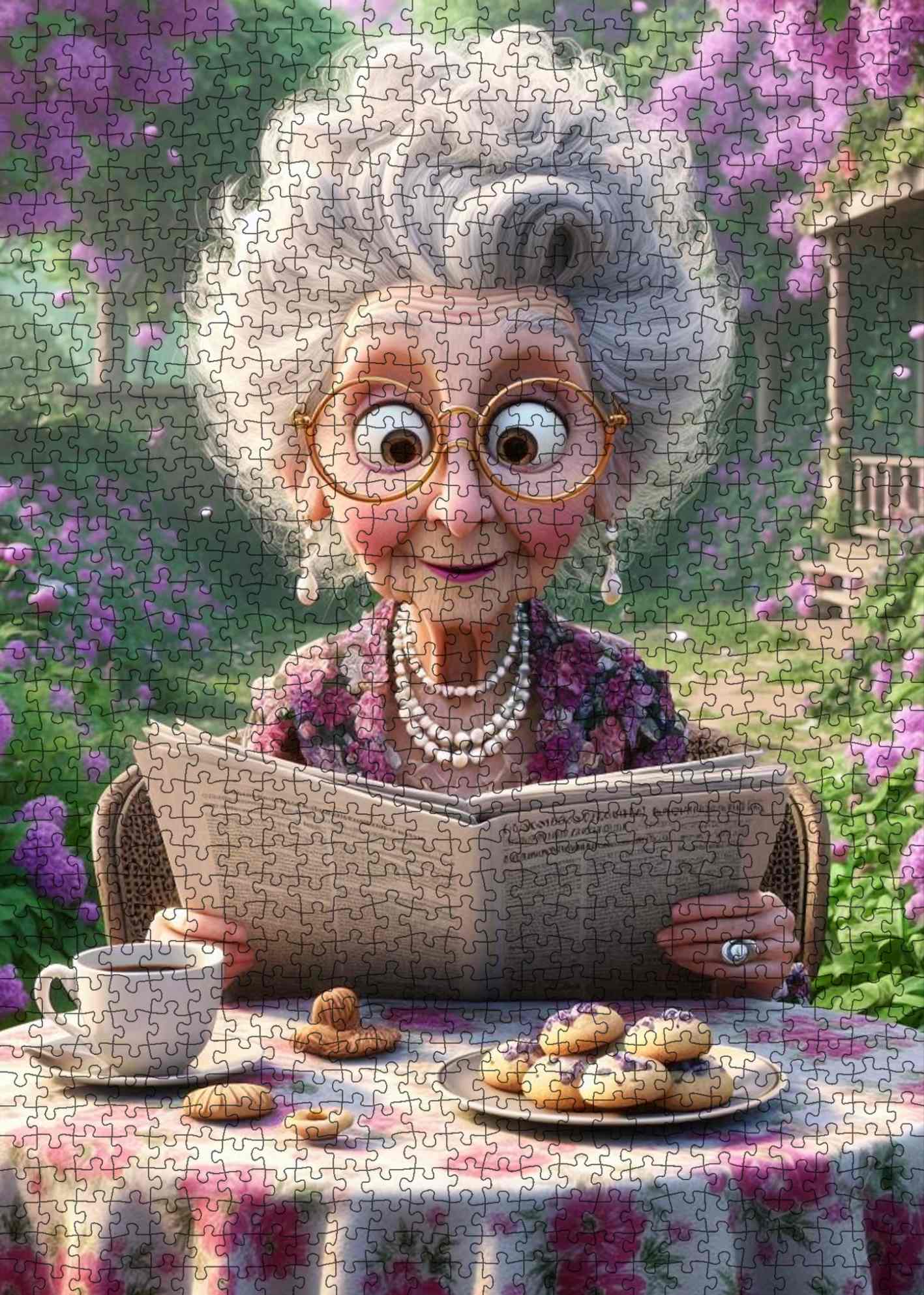 tucocoo-jigsaw-puzzles-grandma-s-garden-tea-time-puzzle-1000-t image 2