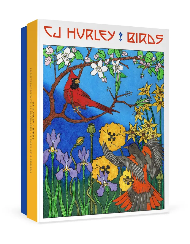 pomegranate-cj-hurley-birds-gru-kartenset-20-karten-v-gel image 1