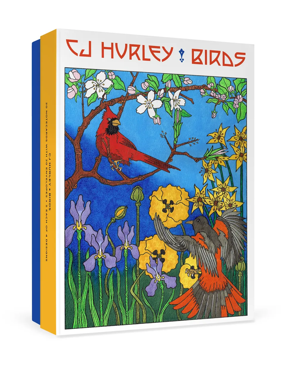 pomegranate-cj-hurley-birds-gru-kartenset-20-karten-v-gel image 1