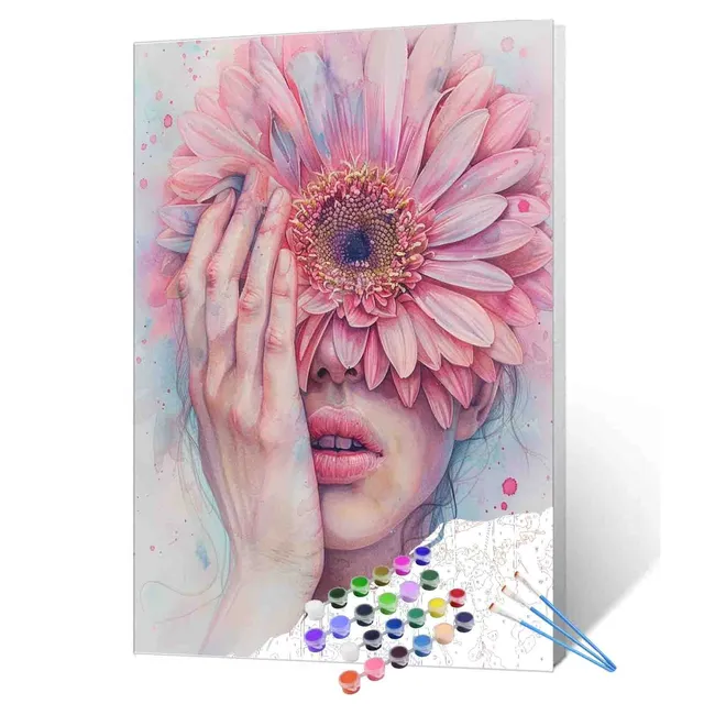 tucocoo-pink-bloom-gaze-malen-nach-zahlen-40x50-ohne-rahmen image 1