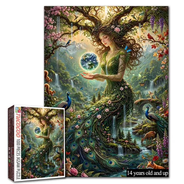 tucocoo-enchanted-mother-nature-forest-puzzle-1000-teile-waldfee image 1