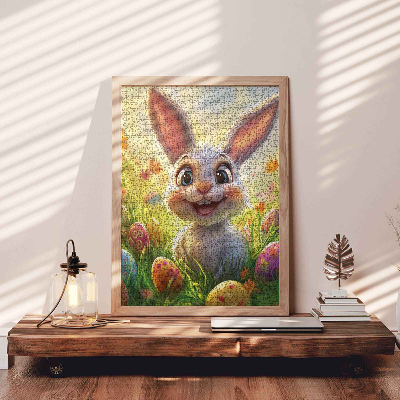 tucocoo-happy-easter-bunny-and-colorful-eggs-puzzle-1000-teile-ostern image 3