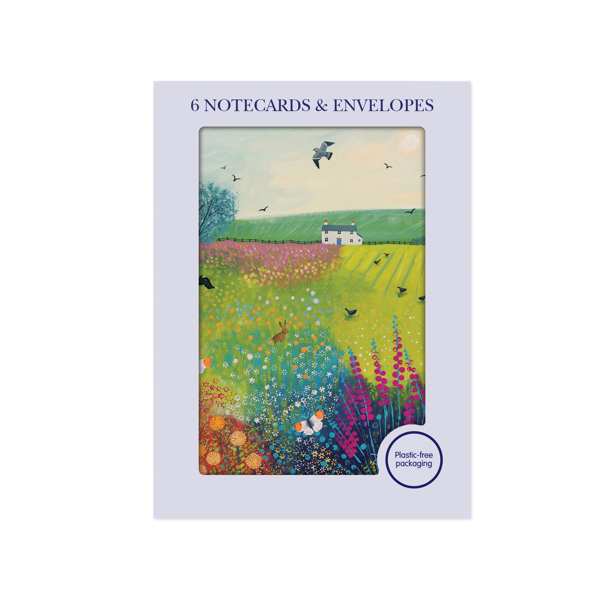 otter-house-stationery-midsummer-meadow-notecards-6er-pack image 1