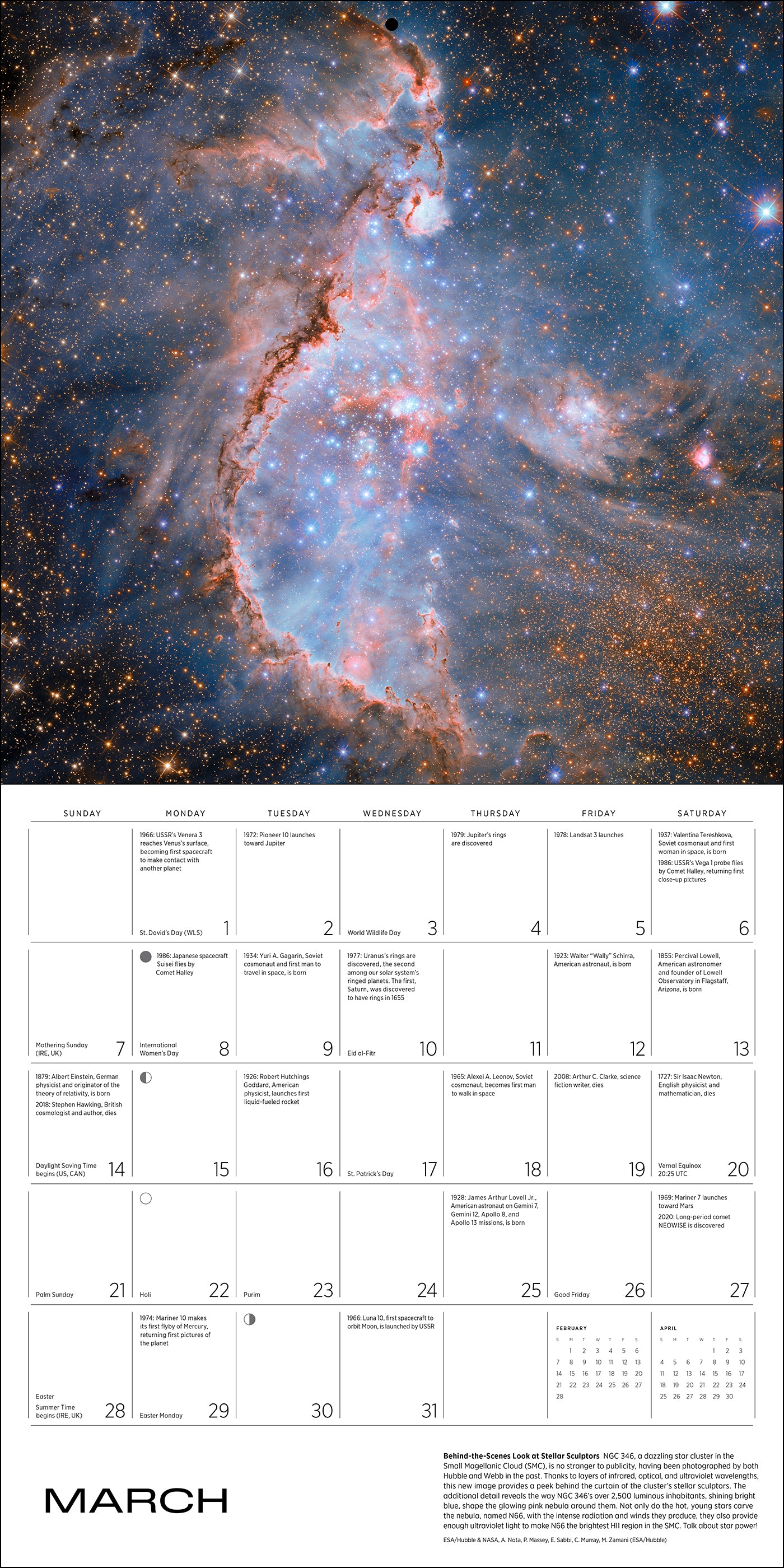 pomegranate-space-hubble-webb-2027-wandkalender-weltraum image 4