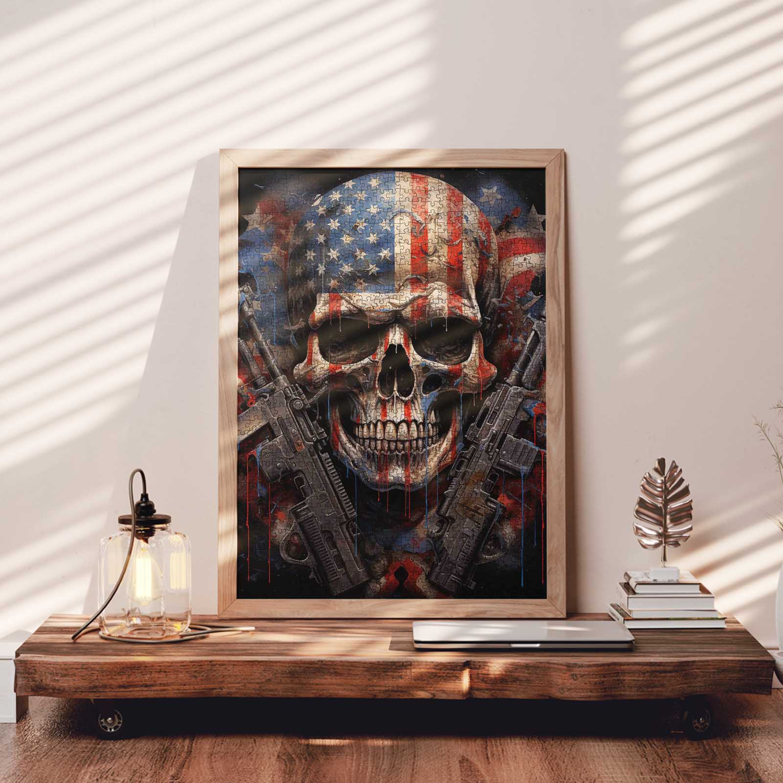 tucocoo-jigsaw-puzzles-totenkopf-skull-fury-puzzle-1000-teile image 3