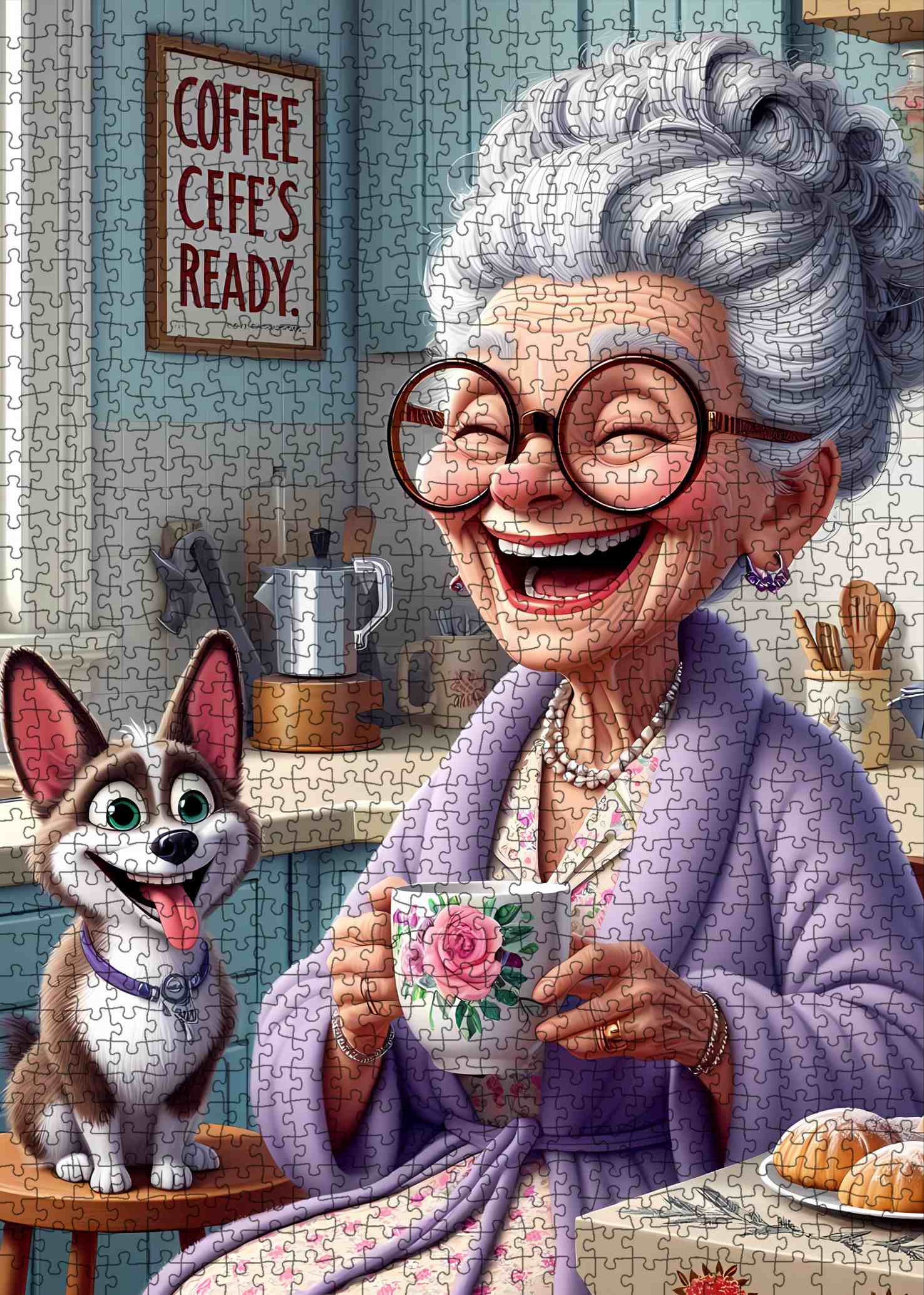 tucocoo-jigsaw-puzzles-happy-grandma-puzzle-1000-teile image 2