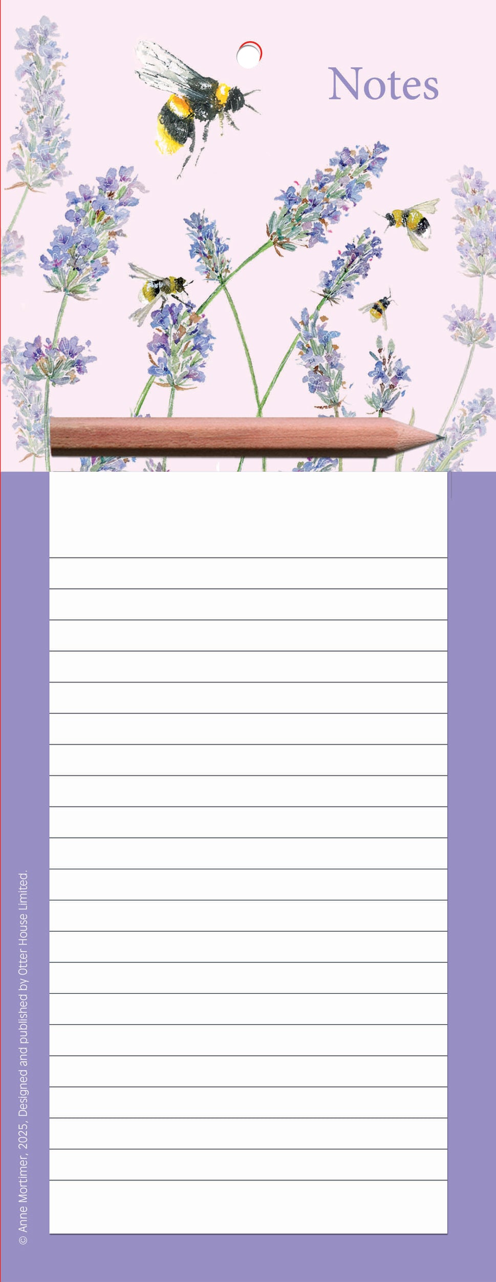 otter-house-beautiful-blooms-memo-block-magnetisch-lavender image 1