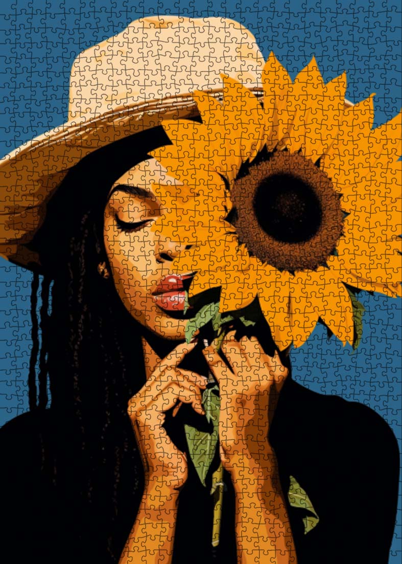 tucocoo-sunflower-muse-puzzle-1000-teile-portrait image 2