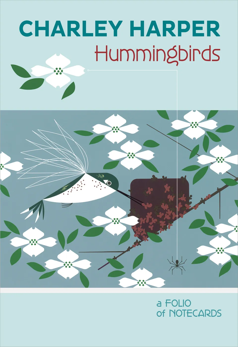pomegranate-charley-harper-hummingbirds-klappkarten-set-10-teilig-v-gel image 1